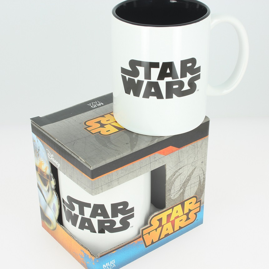 SW Mug Céramique Logo Star Wars Blanc et Noir